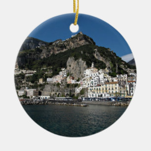 Ornement En Céramique Vue d'Amalfi, mer