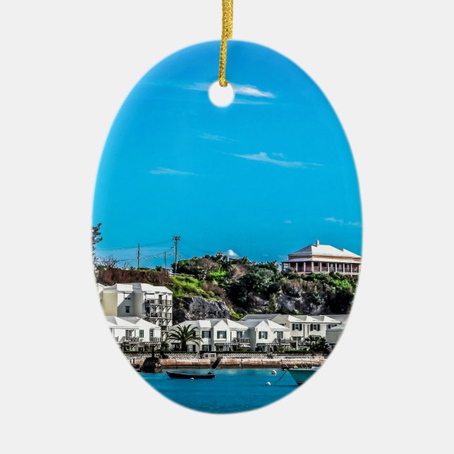 Ornement En Céramique Vue des Bermudes (Devant)