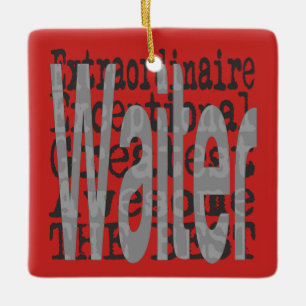 Ornement En Céramique Waiter Extraordinaire