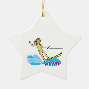 Ornement En Céramique Water-Skier-Girl 2