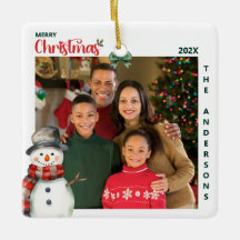 Watercolor Snowman One Photo Festin Noël