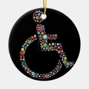 Ornement En Céramique wheelchair_funky_zazzle.jpeg