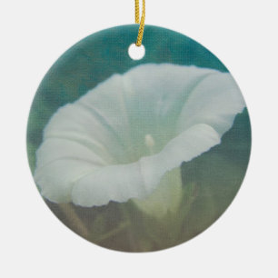 Ornement En Céramique White Bindweed - La gloire vivace du matin