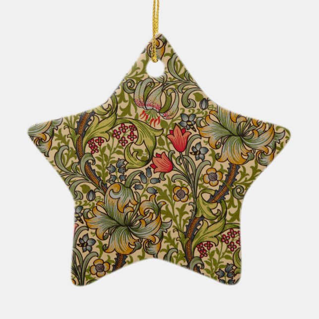 Ornement En Céramique William Morris Golden Lily (Devant)
