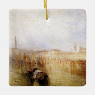 Ornement En Céramique William Turner - Venice Quay, Palais Ducal