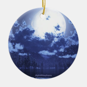 Ornement En Céramique Wintermoon/ornement circompolaire