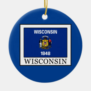 Ornement En Céramique Wisconsin