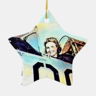 Ornement En Céramique WWII Wasp Pilot Ornament