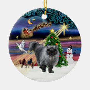 Ornement En Céramique Xmas Magic - Persan Blue Smoke