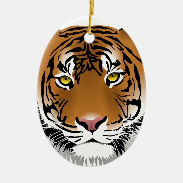 Ornement En Céramique Yeux de Tigre (Devant)