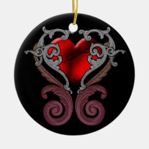 Ornement En Céramique You Have My Heart (Red)