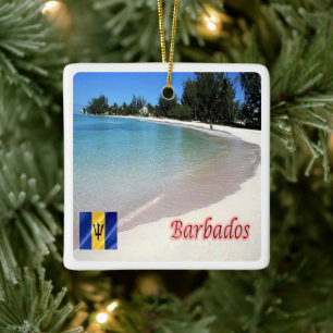 Ornement En Céramique zBB007 BARBADOS The Beach, Sea View,
