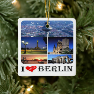 Ornement En Céramique zDE020 BERLIN I LOVE Germany, 