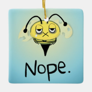 Ornement En Céramique Zombie Bee/Zom-BEE - Donne-Moi NOPE.