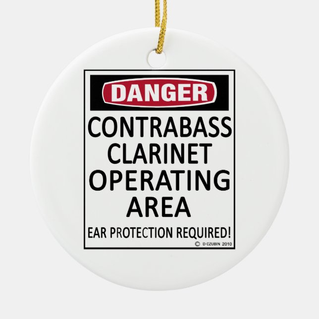 Ornement En Céramique Zone d'exploitation du Clarinet de la contrebande (Devant)