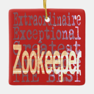Ornement En Céramique Zookeeper Extraordinaire