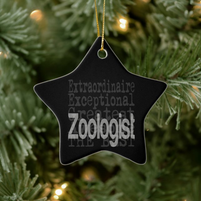 Ornement En Céramique Zoologiste Extraordinaire (Arbre)