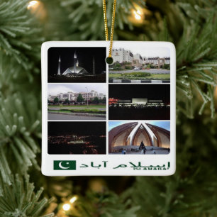 Ornement En Céramique zPK003 collage de ISLAMABAD, Pakistan Asie,