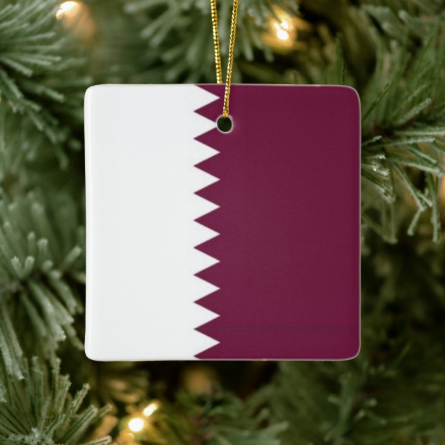 Ornement En Céramique zQA001 Qatar FLAG Qatar, (Arbre)