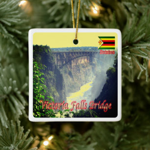 Ornement En Céramique zZW006 VICTORIA FALLS, Zimbabwe, Afrique,