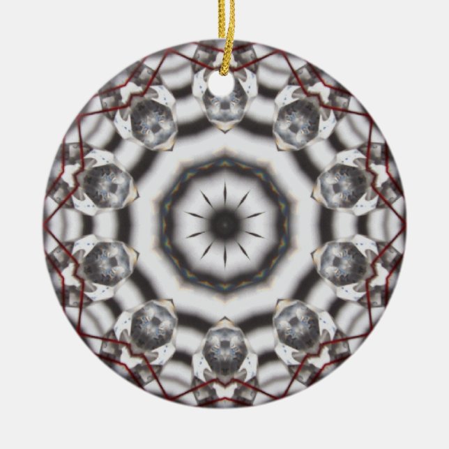Ornement en cristal de Noël de kaléidoscope de (Devant)