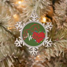 Ornement en flocon de neige de logo de Noël
