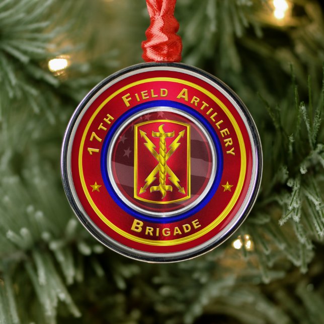 Ornement En Métal 17e brigade d'artillerie de campagne Noël (Arbre)