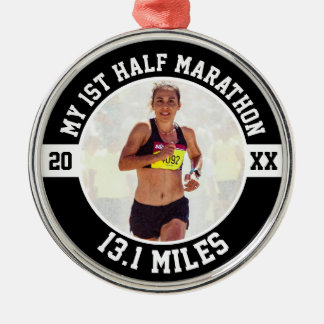 Ornement En Métal 1ère coureuse de semi-marathon Première débutante