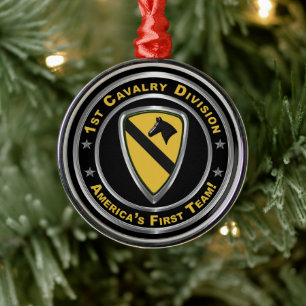 Ornement En Métal 1ère division de cavalerie Noël