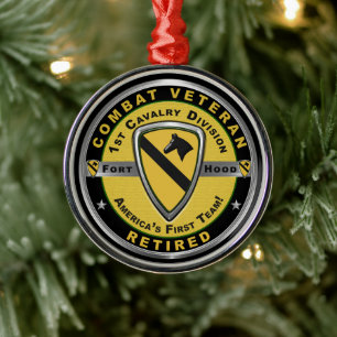 Ornement En Métal 1ère division de cavalerie Noël