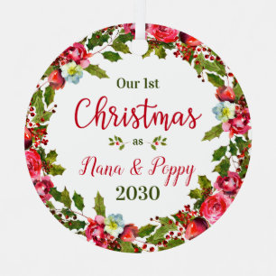 Ornement En Métal 1ère photo de Noël de Nana Poppy