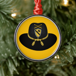Ornement En Métal 1re Division de Cavalerie Noël