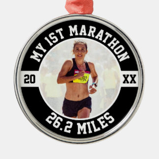 Ornement En Métal 1st Marathon Runner First Running Marathoner 26 2
