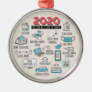 Ornement En Métal 2020 Année Nous Aimerions Oublier Commémoratif