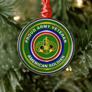 Ornement En Métal 3e Noël de garde de la cavalerie blindée
