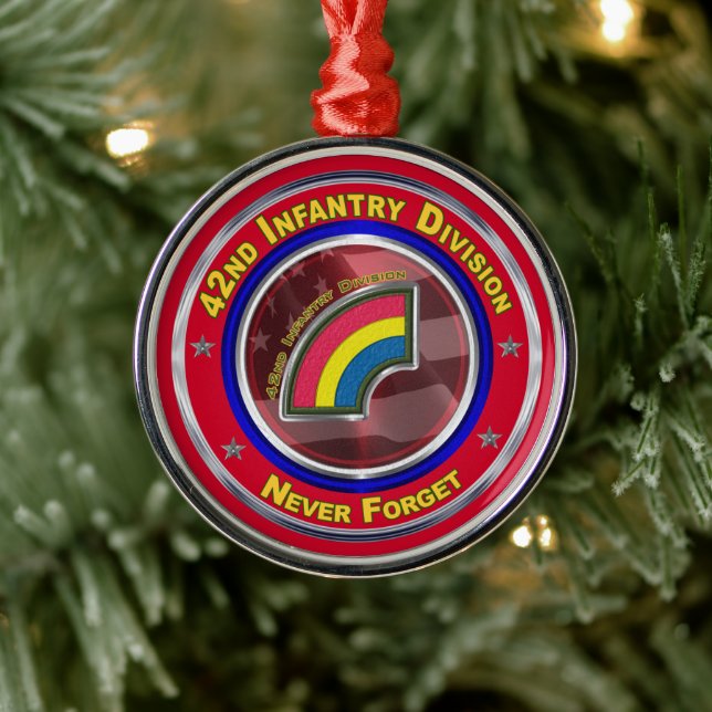 Ornement En Métal 42e division d'infanterie Garde Noël (Arbre)