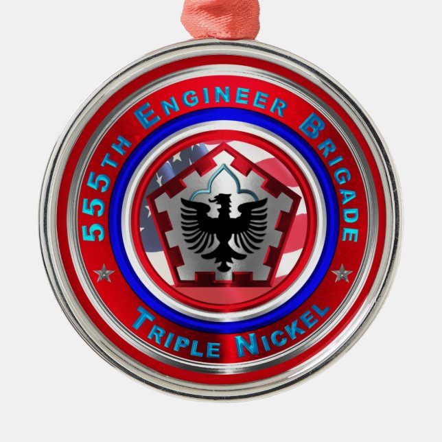 ORNEMENT EN MÉTAL 555E BRIGADE D'INGÉNIEUR (Devant)