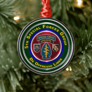 Ornement En Métal 5e Groupe des forces spéciales : Noël