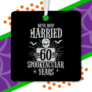 Ornement En Métal 60e anniversaire du Mariage de Halloween Spooktacu