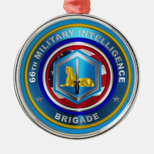 Ornement En Métal 66e brigade de renseignement militaire Noël