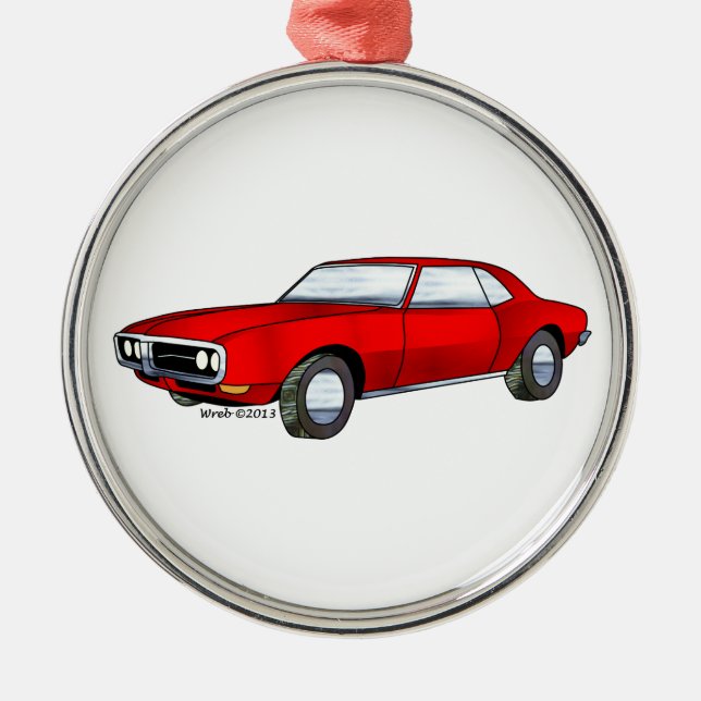 Ornement En Métal 67 Pontiac Firebird (Devant)