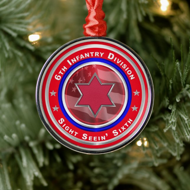 Ornement En Métal 6e division d'infanterie Garde Noël (Arbre)
