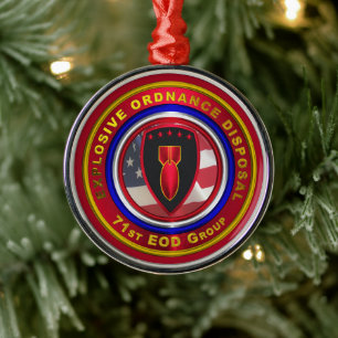 Ornement En Métal 71e GROUPE EOD Noël