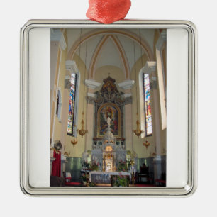 Ornement En Métal à l'intérieur de l'église de Brezje, la Slovénie