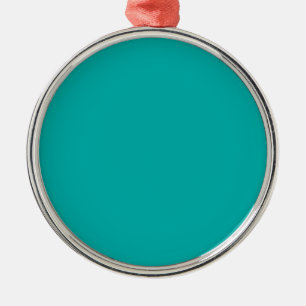 Ornement En Métal Accent couleur Peacock Turquoise Prêt à Customiser