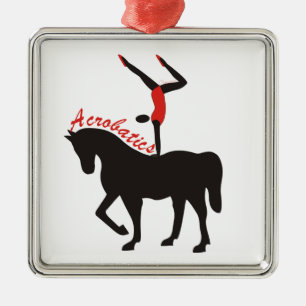 Ornement En Métal acrobaties sur l'ornement personnalisé à cheval