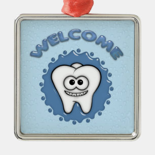 Ornement En Métal Affichette de porte du bureau des dentistes
