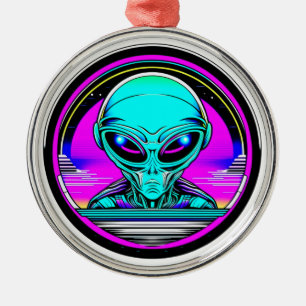 Ornement En Métal Alien extra-terrestre volant un OVNI