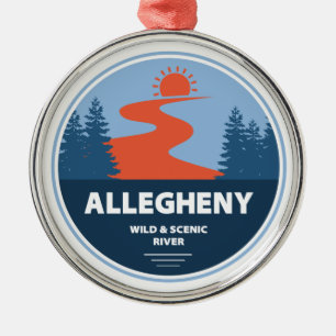 Ornement En Métal Allegheny Wild Et Rivière Pittoresque