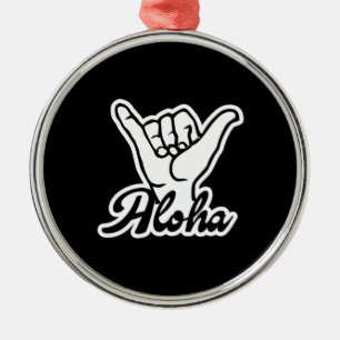 Ornement En Métal Aloha Shaka Main, Hang Loose signe